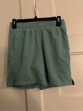all in motion teal mesh athletic shorts
